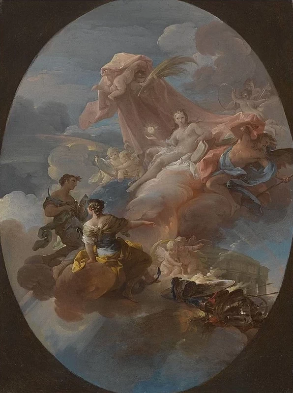 Allegoria della vittoria della guerra con la verità, la speranza e la prudenza